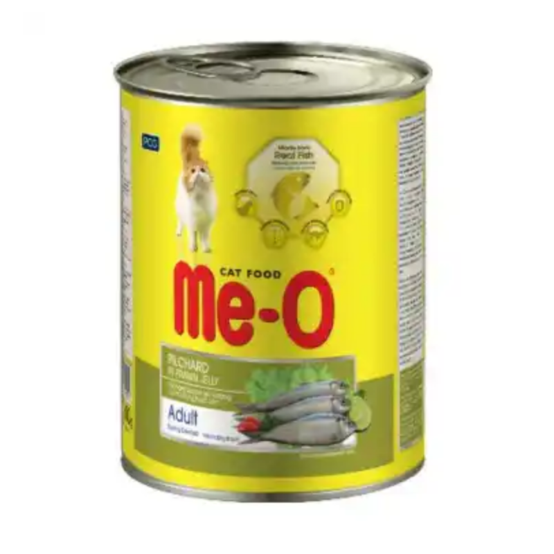 Me-O Adult Pilchard In Prawn Jelly Cat Canned Food 400g