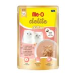 Me-O Delite Salmon Mousse With Goat Milk Kitten Pouch, 70g
