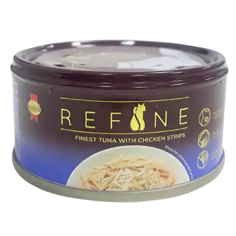 Smart Heart Refine Tuna with Chicken Strips Adult Wet Cat Food, 80 g