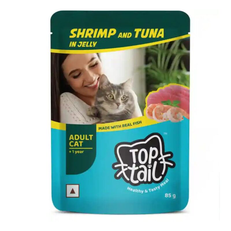 Top tail Adult Shrimp and Tuna Wet Food for Cats 85 g