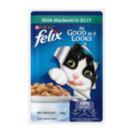 Purina Felix Mackerel in Jelly Wet Cat Food, 85g