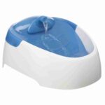 Trixie Water Fountain Duo Stream for Dogs and Cats (White and Blue)
