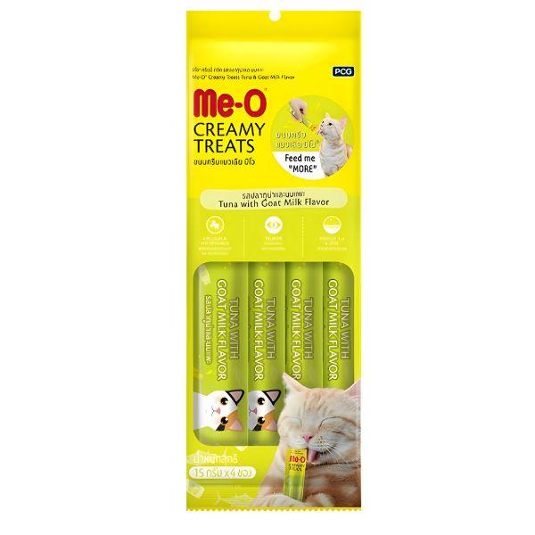 Me-O Creamy Treat Tuna with Goat Milk Flavor (Feline Nutrition)