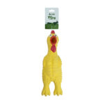 Ezra Play Latex Squeaky Chicken Cat Toy