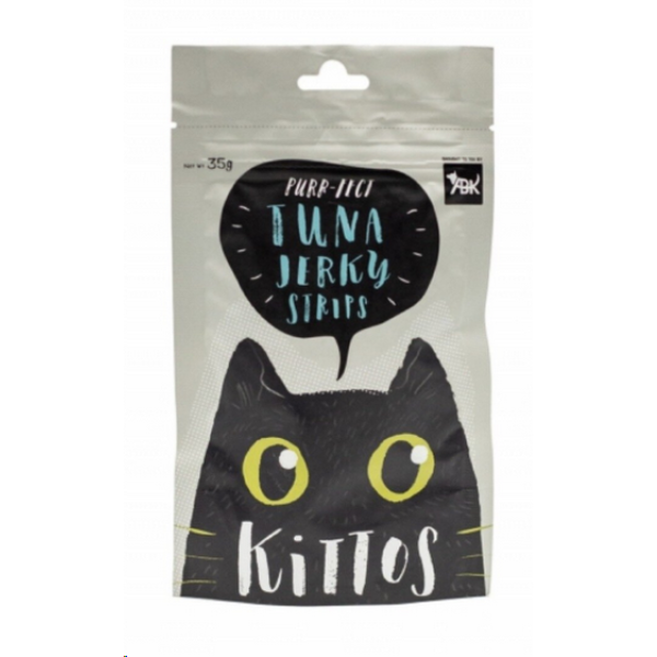 Kittos Tuna Cat Treats jerky strips 35g