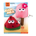 Barkbutler x Fofos Watermelon Popsicle Plush Cat Toy