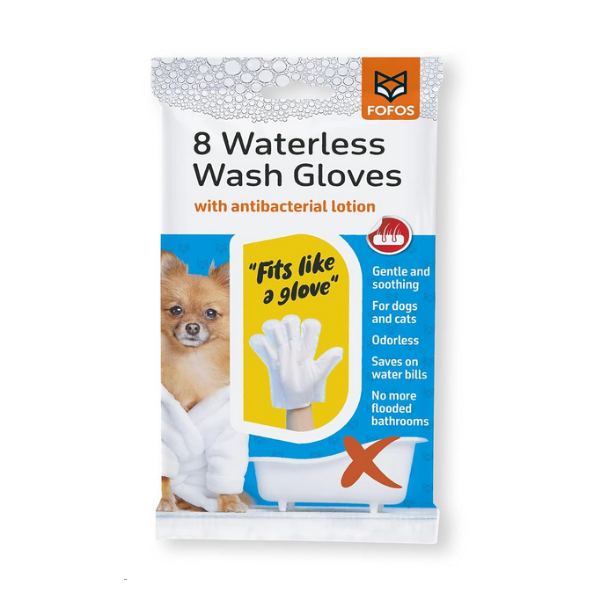 Barkbutler X Fofos Waterless Wash Gloves for Cat - Pack of 8