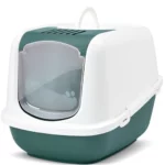 Savic Nestor Jumbo Cat Litter Box - Nordic Green