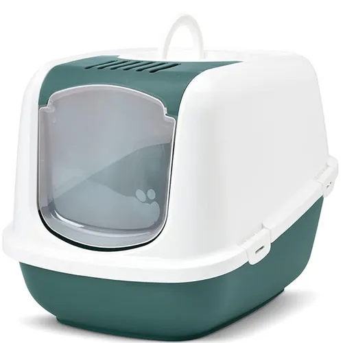 148411 Savic Nestor Jumbo Cat Litter Box - Nordic Green