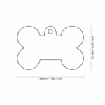 Rainbow Large Bone Name Tag - Image 2