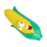 Ezra Play Latex Squeaky Smiley Corn Cat Toy - Image 2