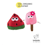 Barkbutler x Fofos Watermelon Popsicle Plush Cat Toy - Image 2