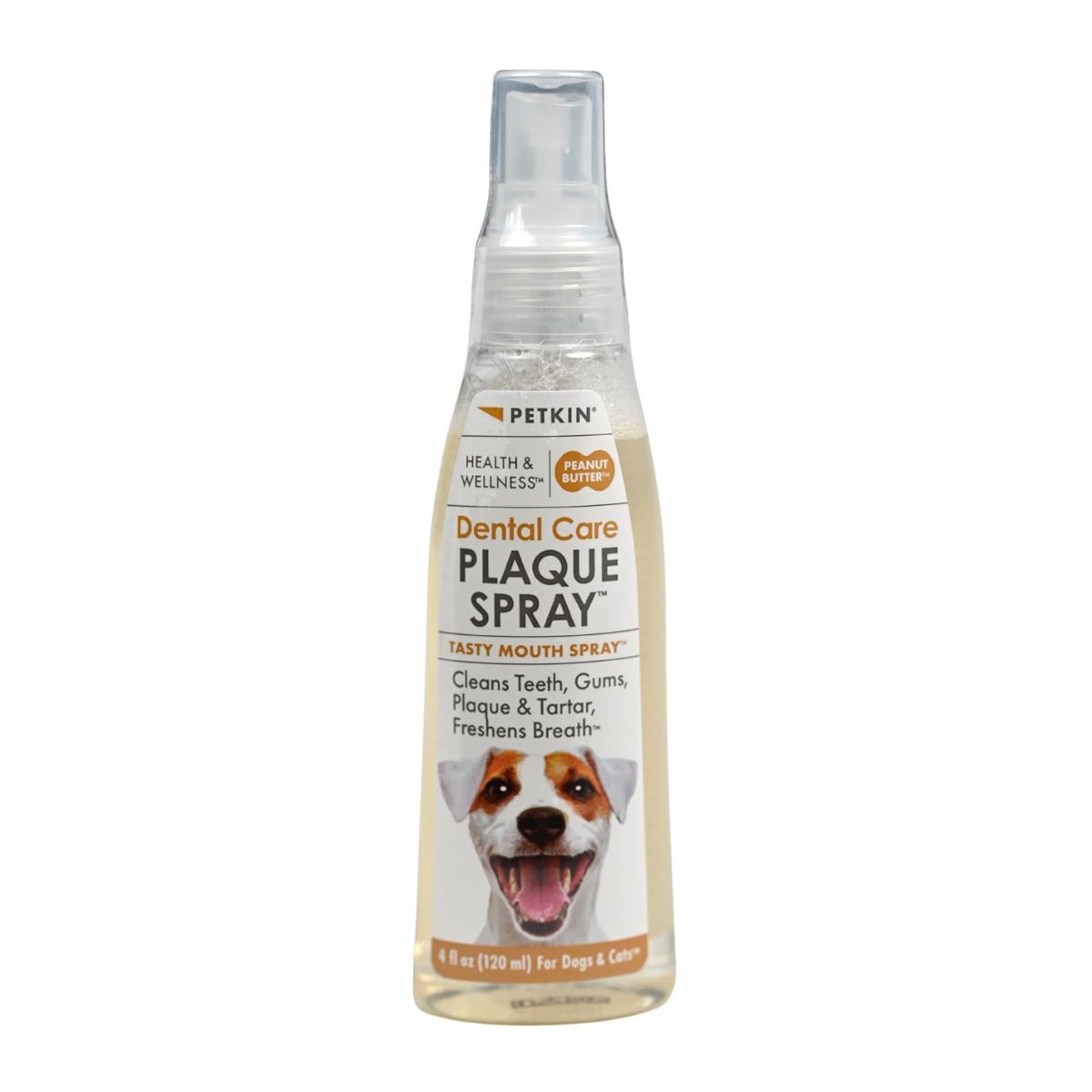 Petkin Peanut Butter Plaque Spray for Dogs and Cats Petkin Peanut Butter Plaque Spray for Dogs and Cats, 120 ml