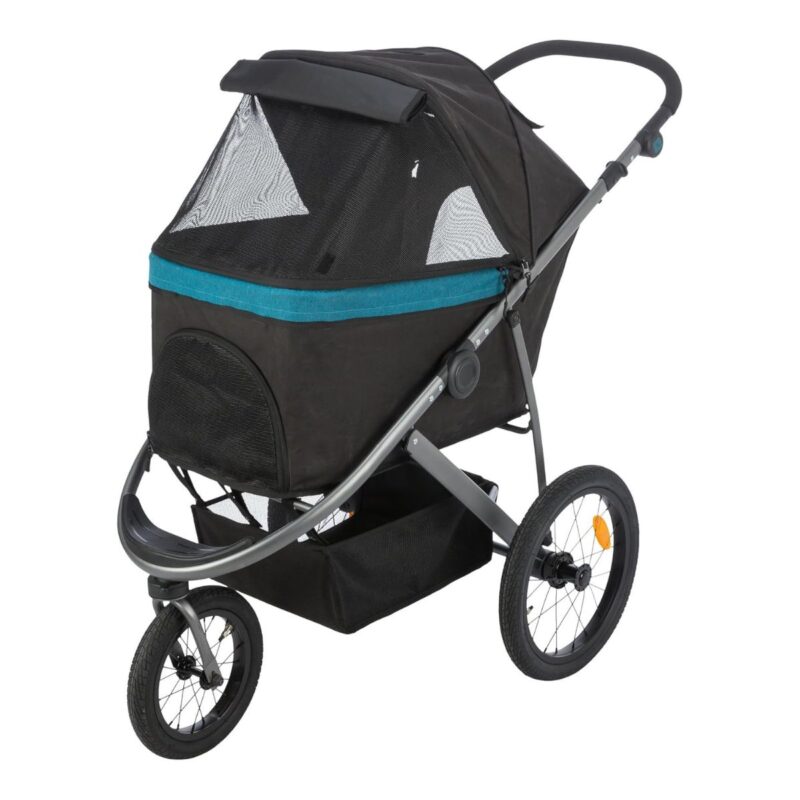 Trixie Pet Buggy for Dogs and Cats Black Petrol