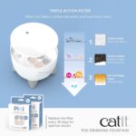 Catit Pixi Fountain Automatic Pet Water Fountain with Filter for Cats, 2.5 Litres - Image 3