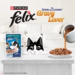 Felix Gravy Lover Meaty Mackerel Chunks Wet Cat Food, 70g - Image 7