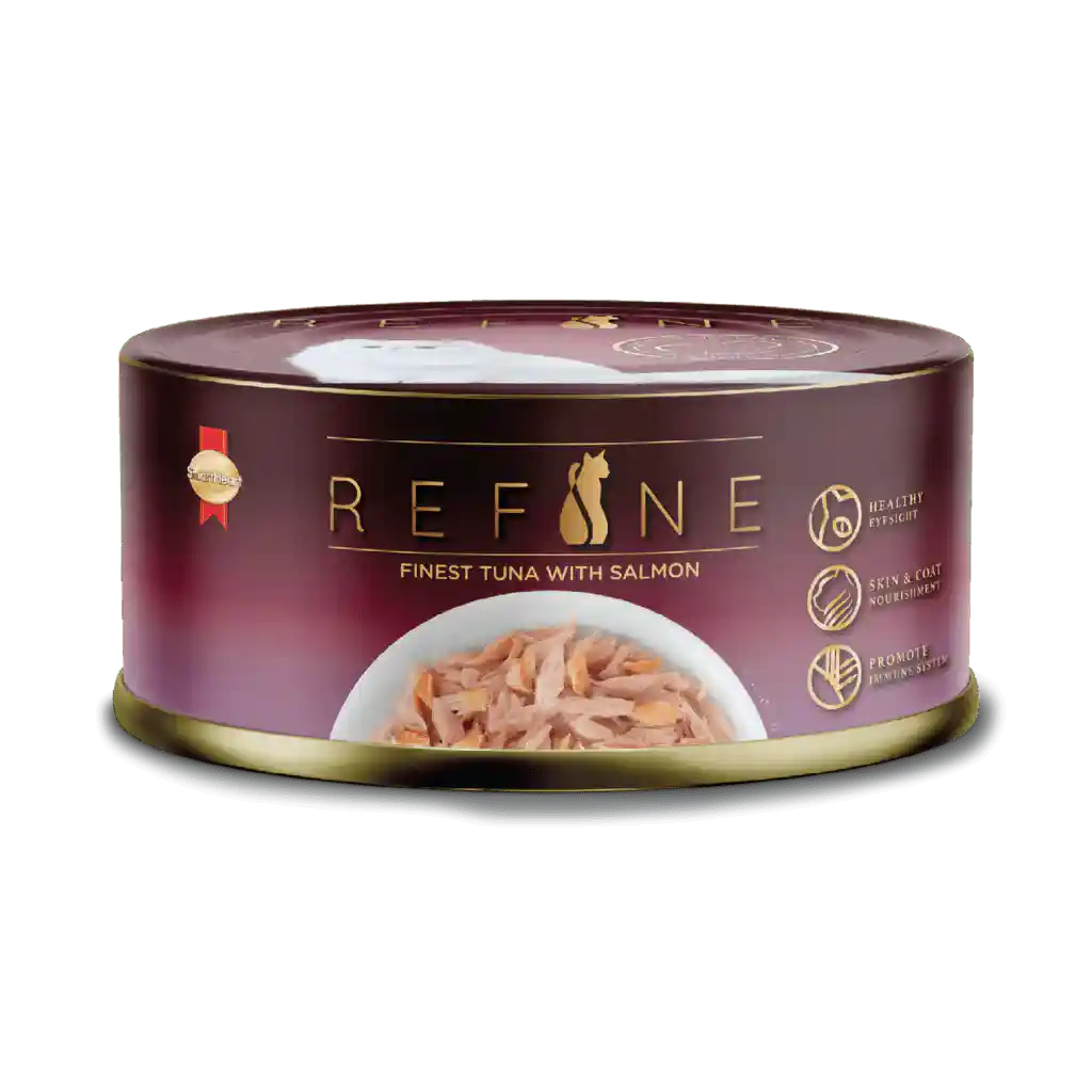 2LuYWlTa4-product.webp Smart Heart Refine Finest Tuna With Salmon Adult Cat Tin, 80 g