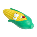Ezra Play Latex Squeaky Smiley Corn Cat Toy - Image 3