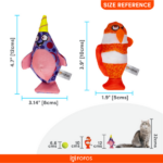 Barkbutler X Fofos Clown & Fish Plush Cat Toy - Image 3