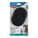 Trixie Massage Brush with Hand-Loop, Rubber, 9x13 cm
