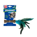 GiGwi Johnny Stick with Catnip & Natural Feathers Toy for Cats - Image 4