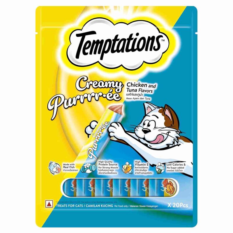 Temptations Chicken Tuna Treats for Cats 20 x 12gm