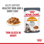 Royal Canin Hair & Skin Care Adult Gravy Wet Cat Food, 85g - Image 3