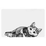 Trixie Zetangle Place Mat White - Black 44 x 28 Cm