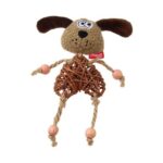 Gigwi Eco Line Dog Catch And Scratch With Catnip Rattan-Wood-Plush Toy for Cats - Image 5