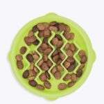Petstages Kitty Slow Feeder Cat Bowl, XS, 14 cm, Green