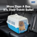 Savic Zephos 1 Pet Carrier, 19 x 13 x 12 inch, Atlantic Blue - Image 7
