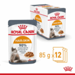 Royal Canin Hair & Skin Care Adult Gravy Wet Cat Food, 85g - Image 4