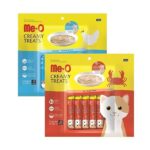 Me O Creamy Chicken and Liver and Creamy Crab Cat Treat Combo (2 x 300 g)