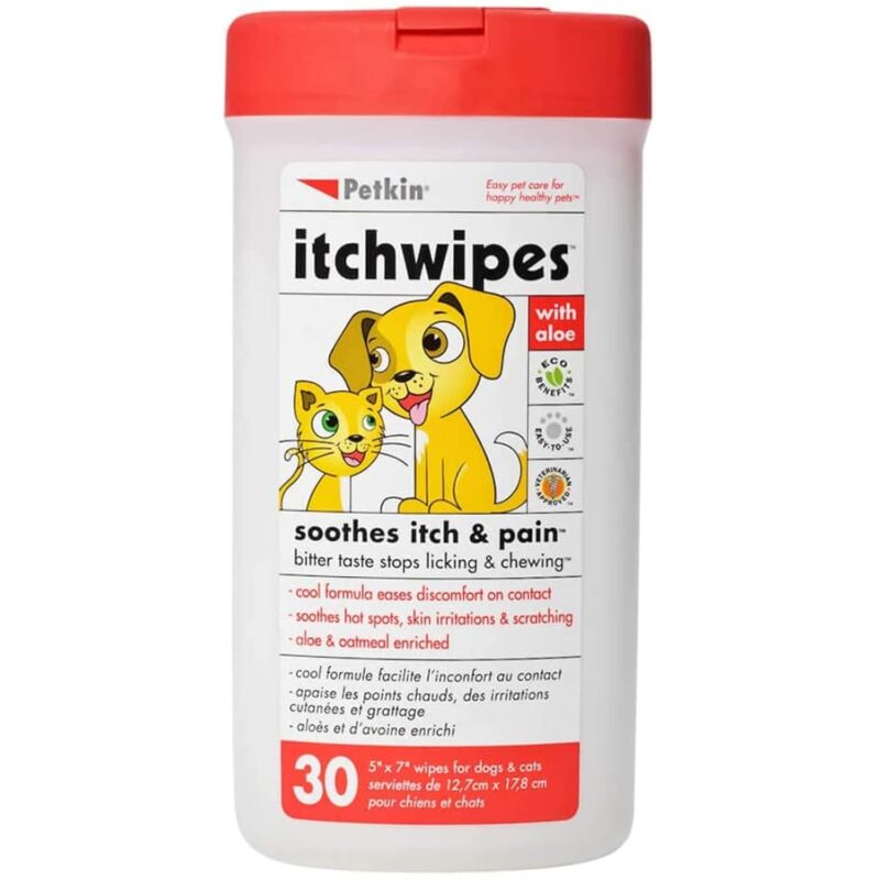 Petkin Itch Pet Wipes - 30 Wipes