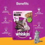 Whiskas Salmon in Gravy Wet Adult Cat (+1 year) Food - 85gm - Image 8