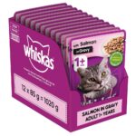 Whiskas Salmon in Gravy Wet Adult Cat (+1 year) Food - 85gm
