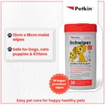 Petkin Itch Pet Wipes - 30 Wipes - Image 2