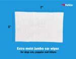 Petkin Jumbo Earwipes(80 Counts) - Image 5