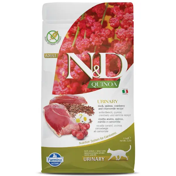 Farmina N&D Quinoa Duck Urinary Adult Dry Cat Food