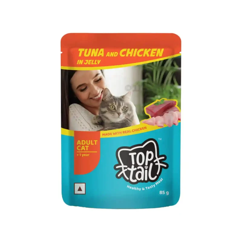 Top tail Adult Tuna and Chicken Cat Wet Food 85 g