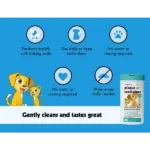 Petkin Plaque Fresh Mint Dog & Cat Toothwipes (40 Wipes) - Image 2