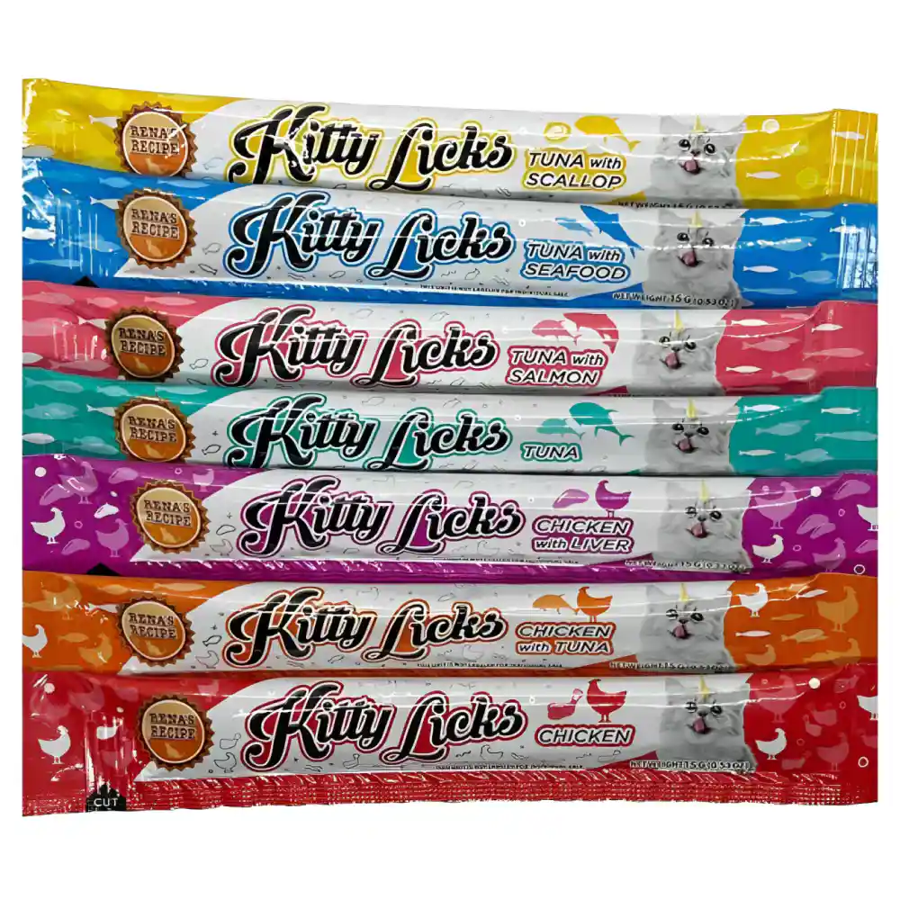 7kOdcccfI-Renas-Recipe-Kitty-Licks-7-in-1-Assorted-Flavors-Cat-Treat-Tubes-15g-x-35.webp Rena’s Recipe Kitty Licks 7 in 1 Assorted Flavor's Cat Treat Tubes (15g x 35)