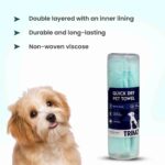 Trimz Quick Dry Absorption Towel for Dogs and Cats (Green) - Image 3