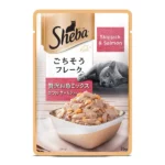 Sheba Premium Fish Mix Skipjack & Salmon Wet Cat Food - 35g