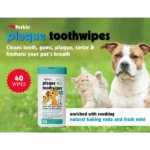 Petkin Plaque Fresh Mint Dog & Cat Toothwipes (40 Wipes) - Image 6