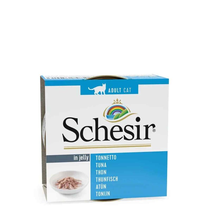 Schesir Tuna Whole Meat & Rice in Jelly Cat Wet Food Can, 50 g