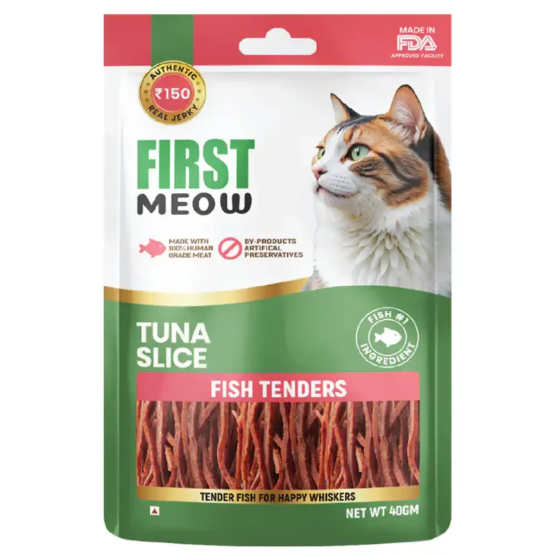 First Meow Tuna Slice Jerky Cat Treat, 40g