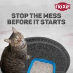 Trixie Cat Litter Tray Mat, Semi-Circular PVC, 41 x 25 cm (Anthracite) - Image 2