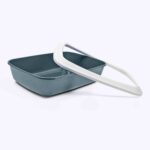 Savic Iriz Litter Tray with Rim for Cats (White Bluestone - 20 x 14 x 5 inches) - Image 3