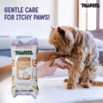 Pawpaya Oatmeal Pet Wipes for Dogs and Cats, 100 Pull Pack (20x18cm) - Image 4
